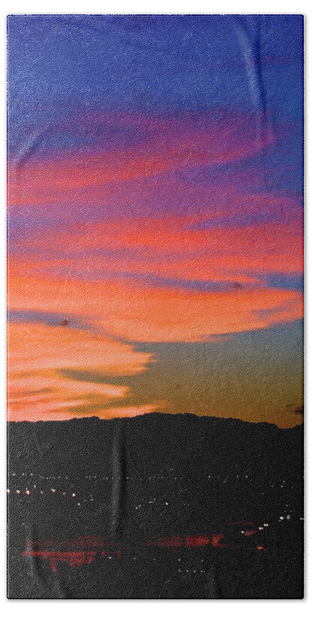 Honolulu Beach Towel featuring the photograph Honolulu Sunset by Lehua Pekelo-Stearns