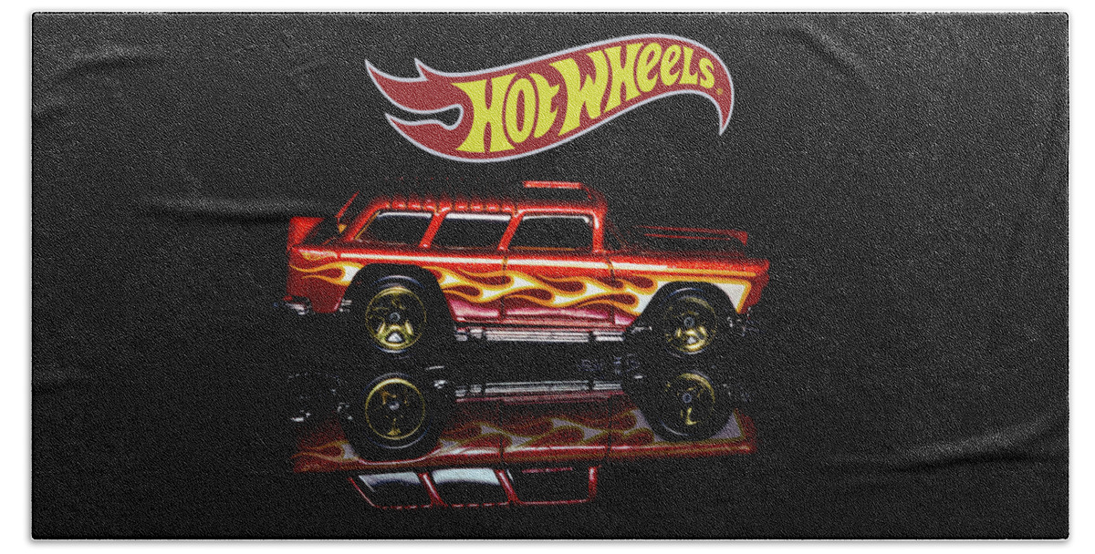 55 Chevy Nomad Beach Towel featuring the photograph Hot Wheels '55 Chevy Nomad by James Sage