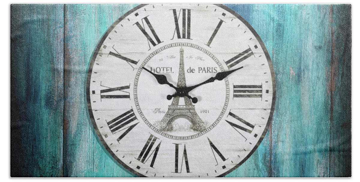 Clock Beach Towel featuring the photograph Hotel de Paris by Philippe Sainte-Laudy