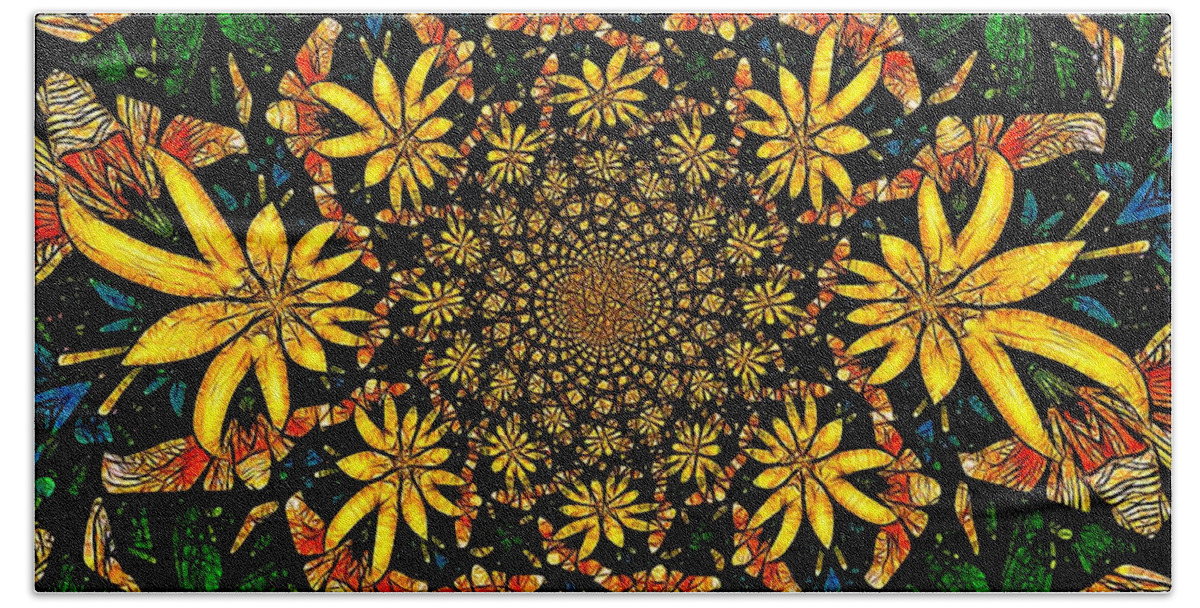 Flower Beach Towel featuring the photograph Hothouse Flowers by Nick Heap