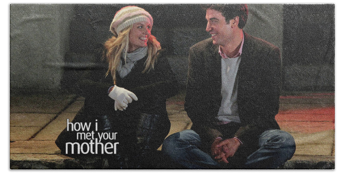 How I Met Your Mother Beach Towel featuring the digital art How I Met Your Mother by Maye Loeser
