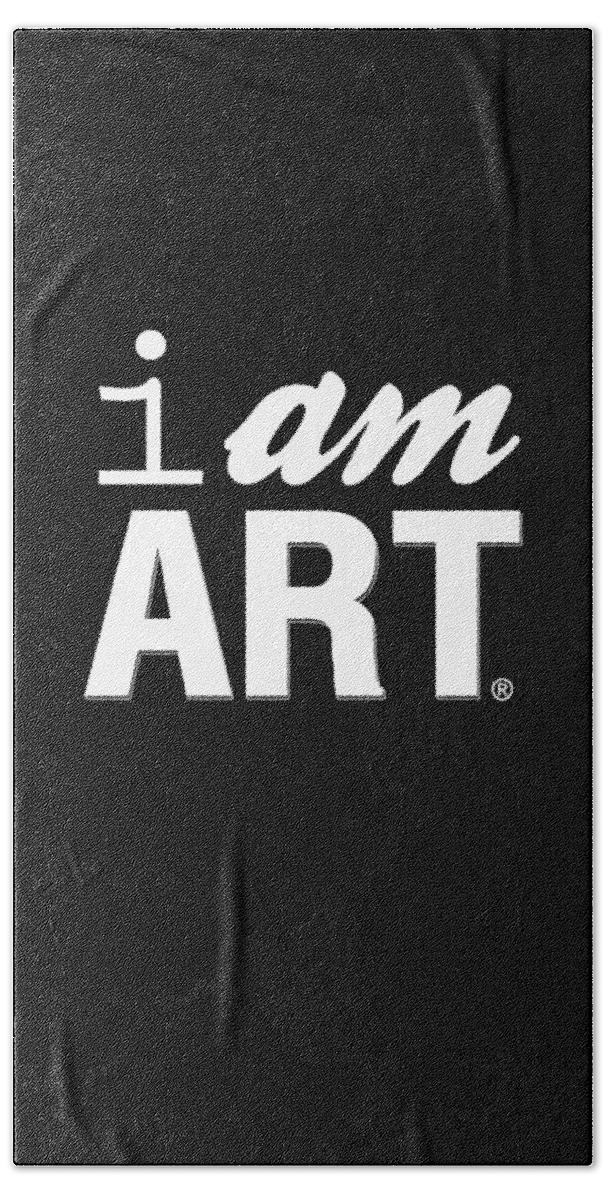 Art Beach Towel featuring the digital art I AM ART- Shirt by Linda Woods