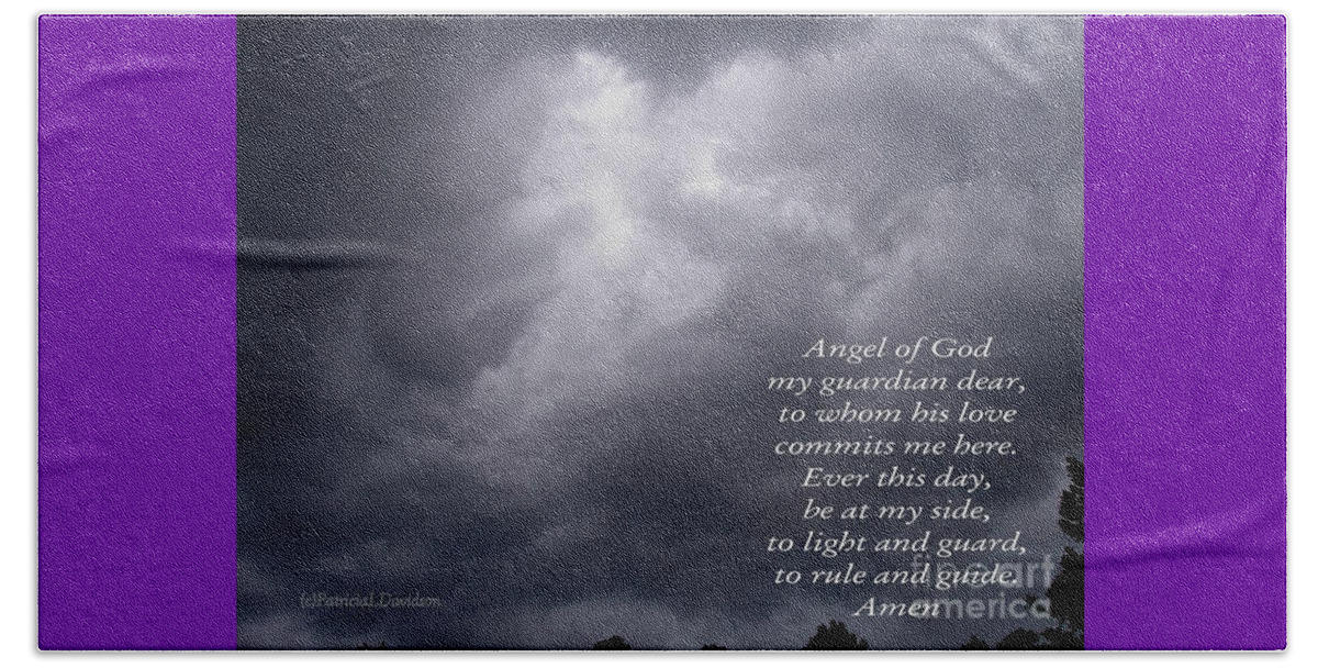 Angels Beach Sheet featuring the photograph I Believe In Angels by Pat Davidson