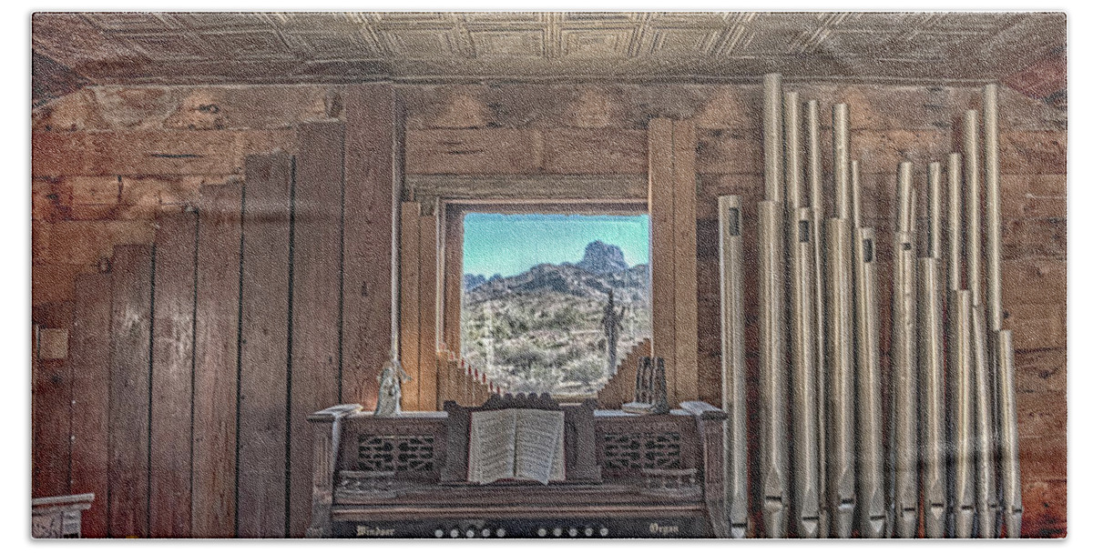 Arizona Beach Towel featuring the photograph In The Chapel by Jim Thompson