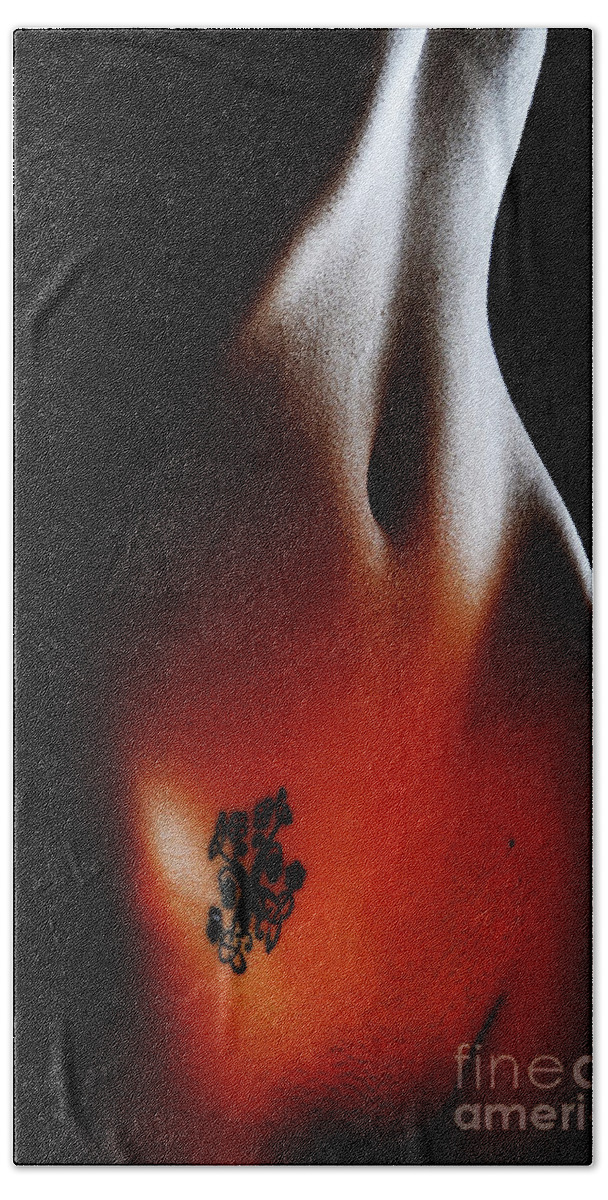 Artistic Beach Towel featuring the photograph Inner Flame by Robert WK Clark