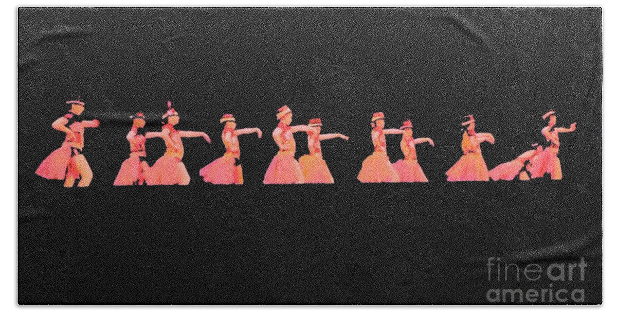 Dance Beach Towel featuring the photograph Interpretive Dance Group  by Margie Avellino