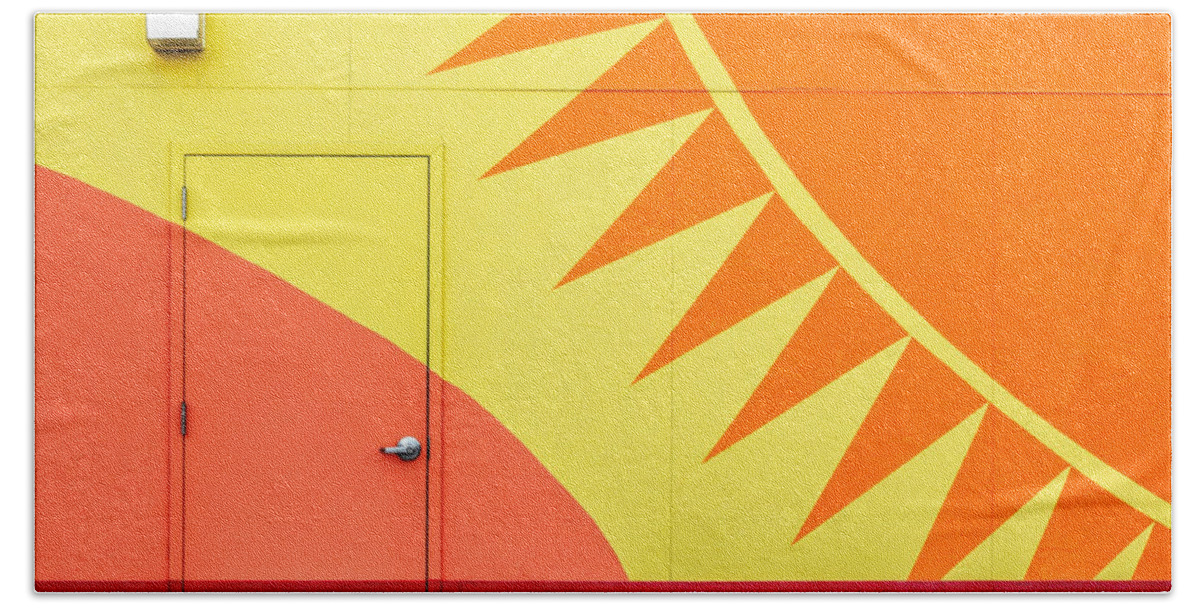 Havre Beach Towel featuring the photograph It's a Sunshine Door by Todd Klassy
