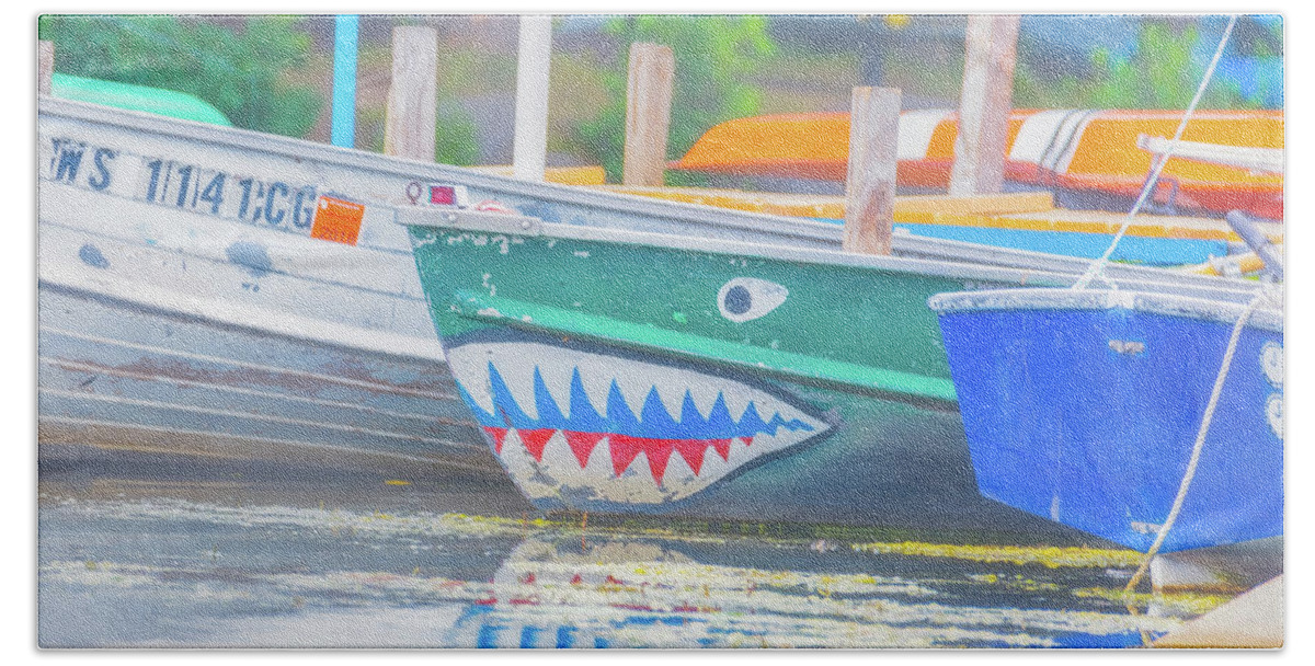 Boat Beach Towel featuring the photograph Jaws by Pamela Williams