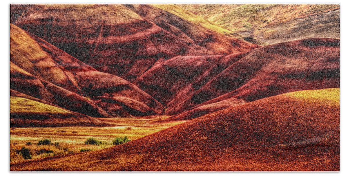 Usa Beach Towel featuring the photograph John Day Fossil Beds National Monument No. 3 by Roger Passman