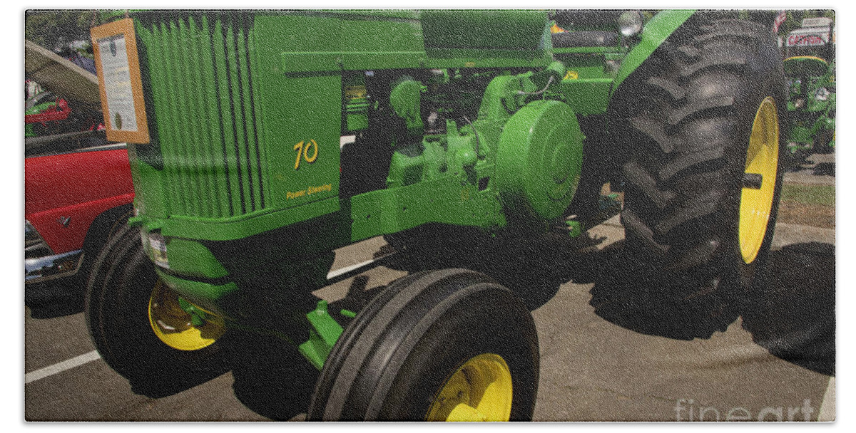 Tractor Beach Towel featuring the photograph John Deere 70 by Mike Eingle