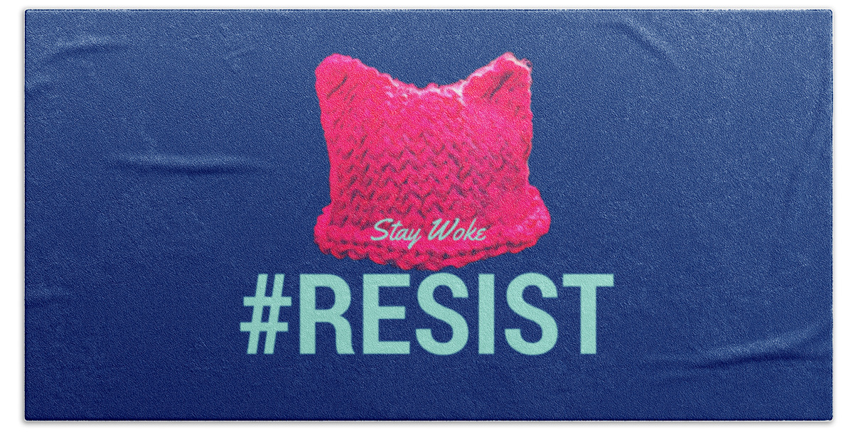 Resist Beach Towel featuring the digital art Join The Resistance by Unhinged Artistry