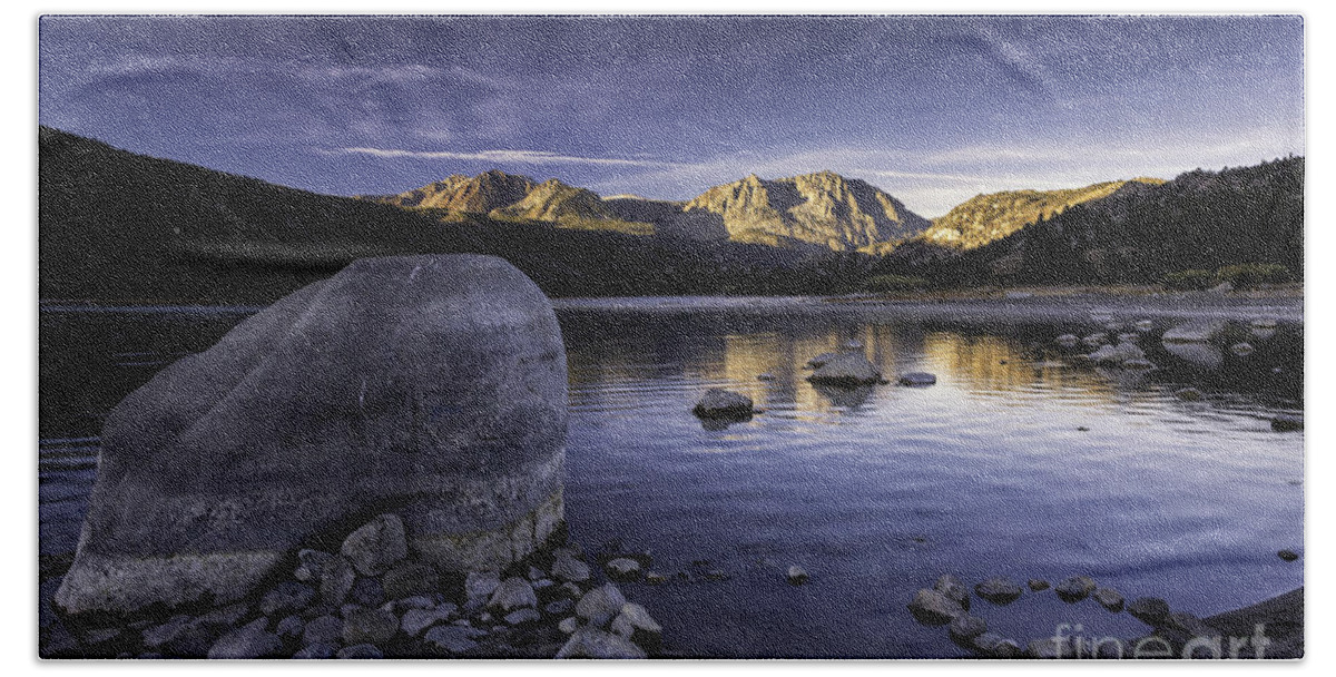 California Beach Towel featuring the photograph June Lake Boulder by Timothy Hacker