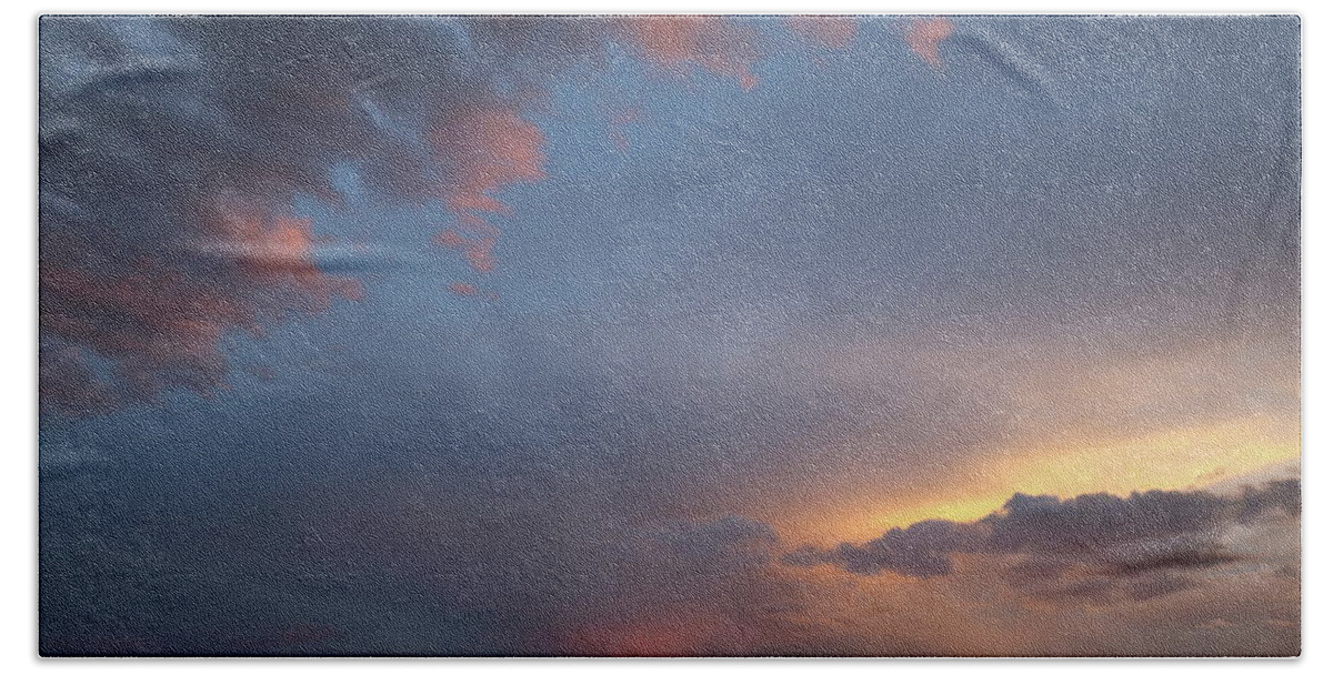 Orange Beach Towel featuring the photograph June Sunset Longs Peak by Laura Davis