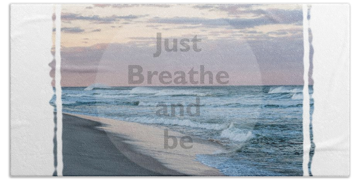 Terry D Photography Beach Sheet featuring the photograph Just Breathe and Be Beach by Terry DeLuco