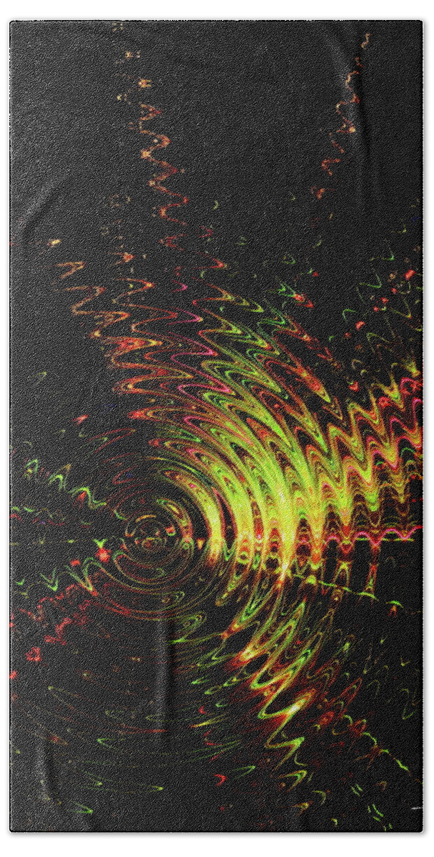 Abstract Beach Towel featuring the photograph Kabang by Harry Moulton