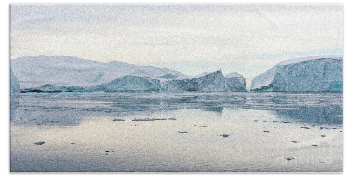 Greenland Beach Towel featuring the photograph Kangia Icefjord by Janet Burdon