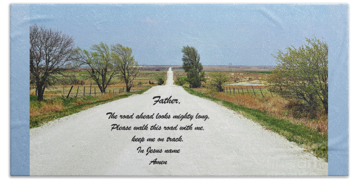 Kansas Beach Sheet featuring the photograph Kansas road by Merle Grenz
