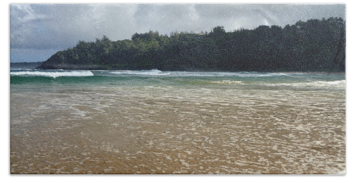 Kauai Beach Towel featuring the photograph Kauai Shoreline by Amy Fose