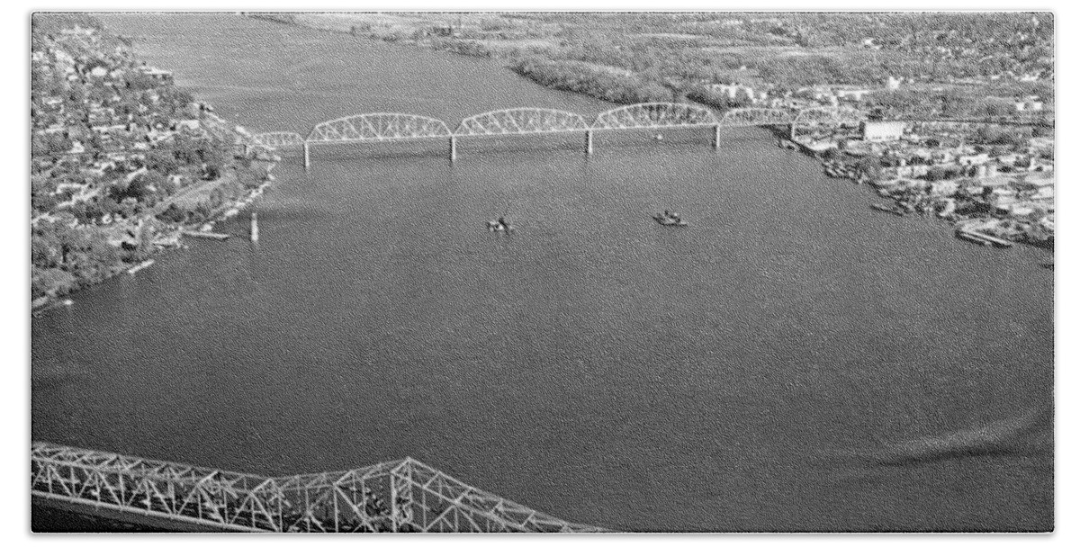 Bridge Beach Sheet featuring the photograph Kennedy Bridge Construction by Erich Grant