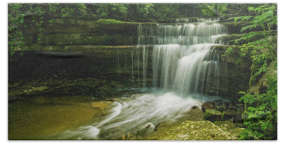 Waterfalls Beach Towel featuring the photograph Kentucky waterfalls by Ulrich Burkhalter