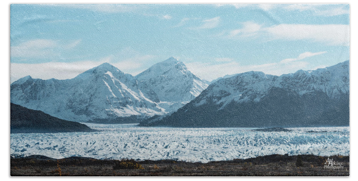 Glacier Beach Towel featuring the photograph Knik Glaicer 1 by Art Atkins