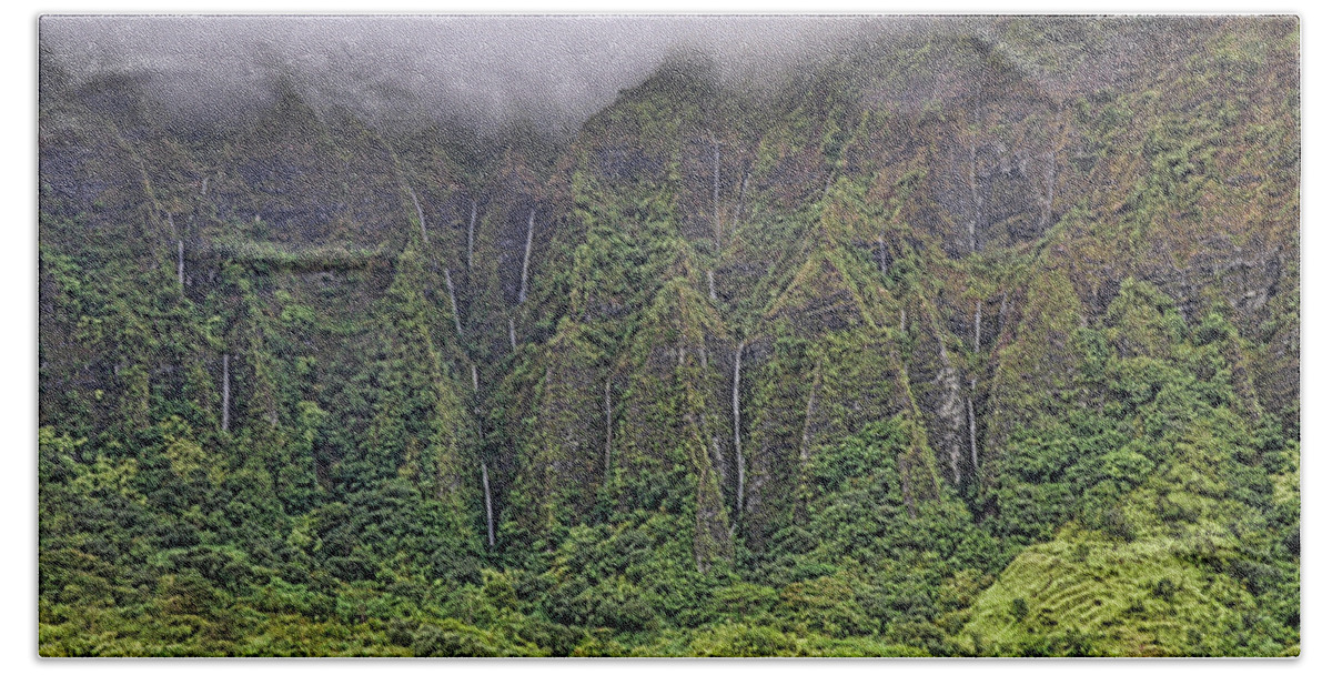 Hawaii Beach Sheet featuring the photograph Ko'olau Waterfalls by Dan McManus