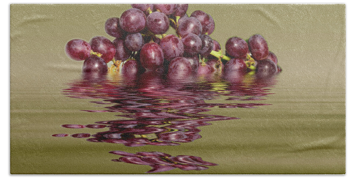 Grapes Beach Towel featuring the photograph Krissy Gold Grapes to wine by David French