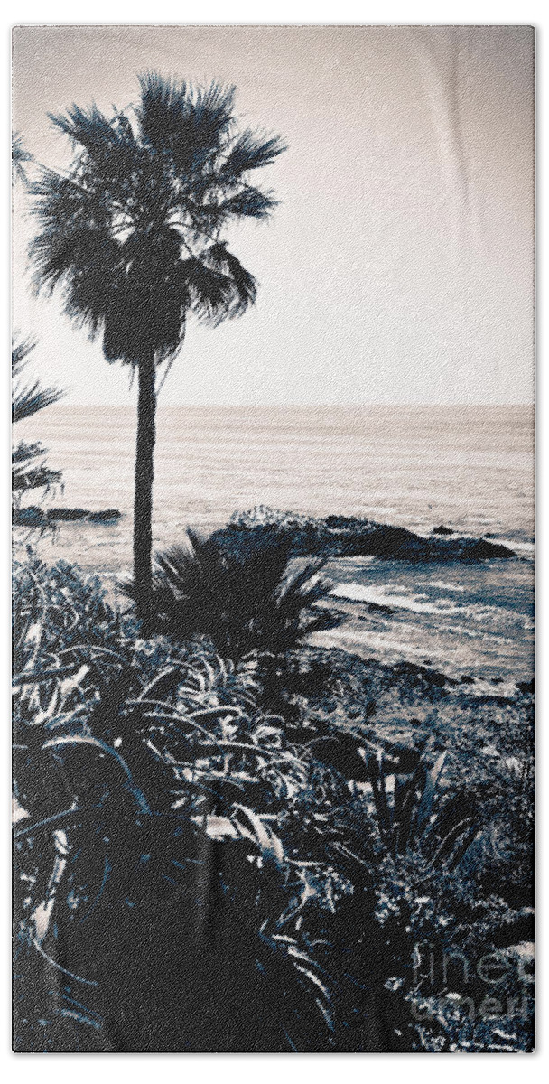 America Beach Towel featuring the photograph Laguna Beach California Black and White by Paul Velgos