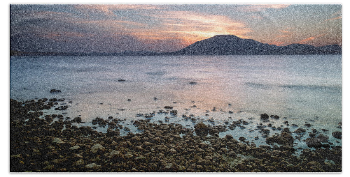 Sunset Beach Towel featuring the photograph Lake Lawtonka IV by Ricky Barnard
