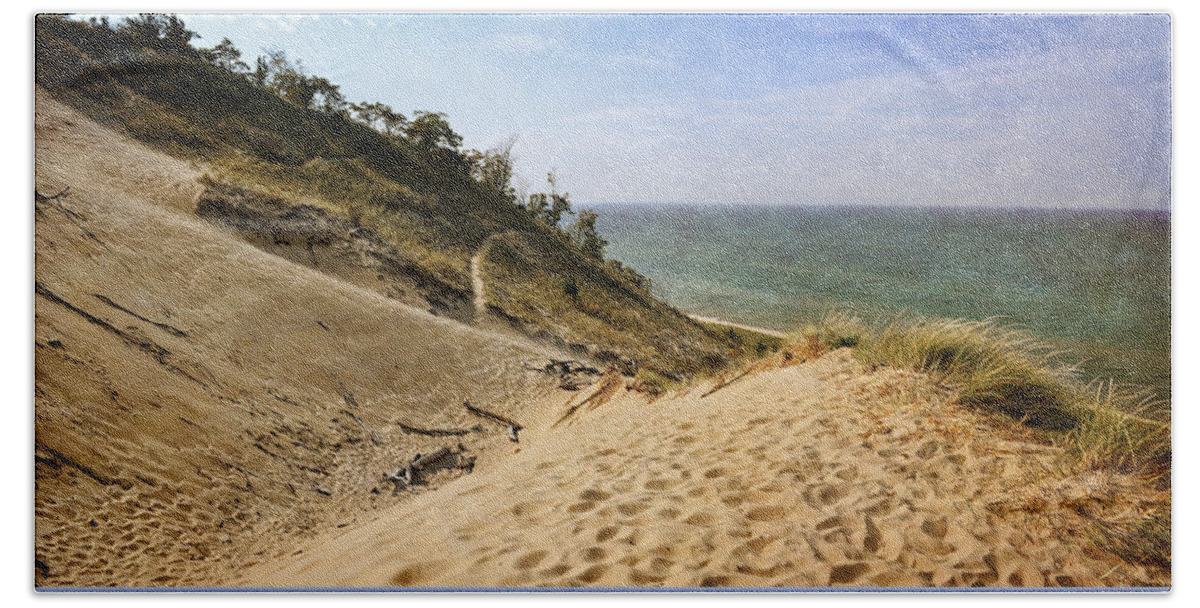 Dunes Beach Towel featuring the photograph Laketown Dune Panorama by Michelle Calkins