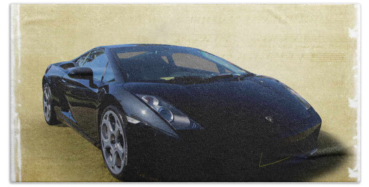 Car Beach Towel featuring the photograph Lambo by Keith Hawley