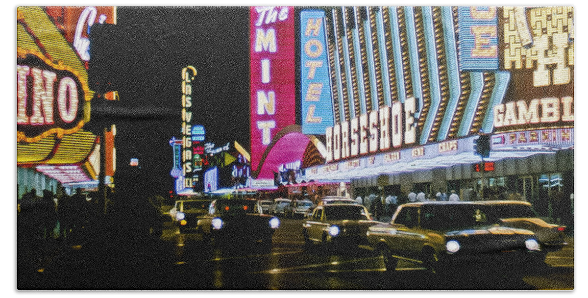 Las Vegas Beach Sheet featuring the photograph Las Vegas 1964 II by Albert Seger