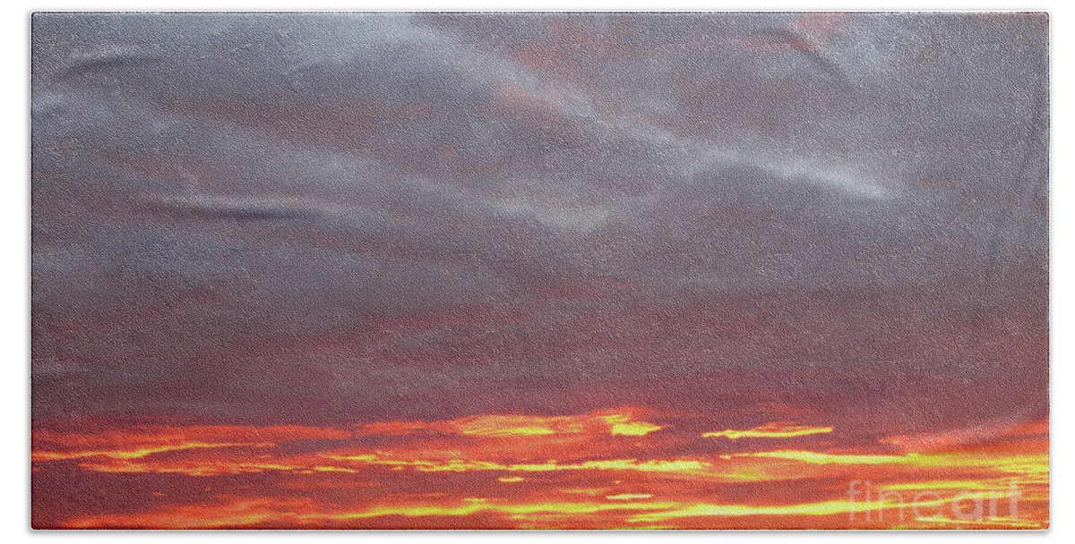 East Sunrise Beach Towel featuring the photograph Late Prairie Sunrise by Donna L Munro