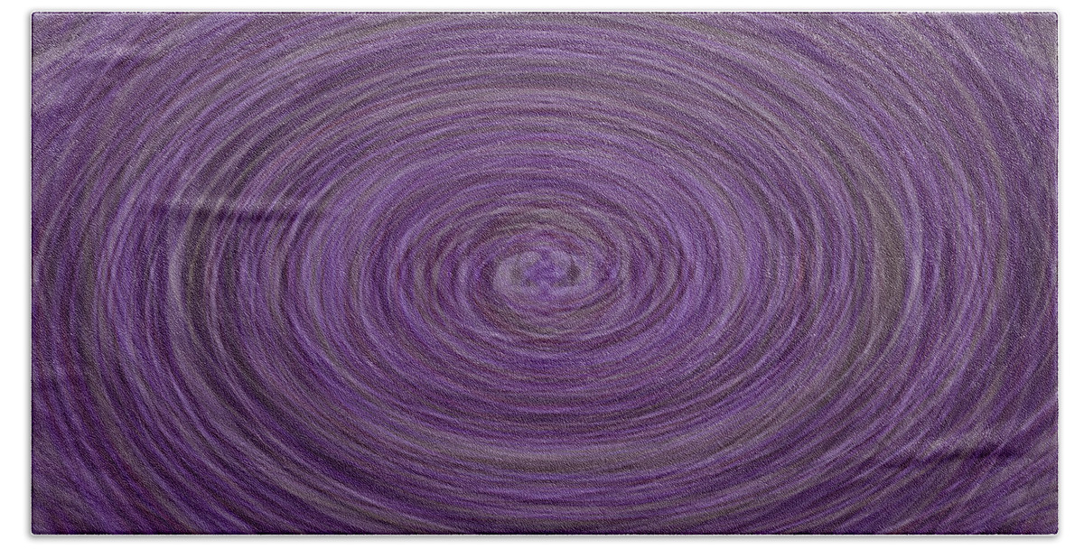 Abstract Beach Sheet featuring the photograph Lavender Vortex by Teresa Mucha