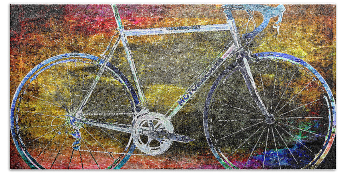 Bicycle Beach Sheet featuring the photograph Le Champion by Julie Niemela