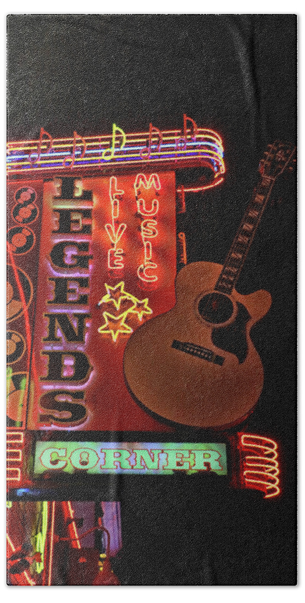 Legends Beach Towel featuring the photograph Legend's Corner # 2 - Nashville by Allen Beatty