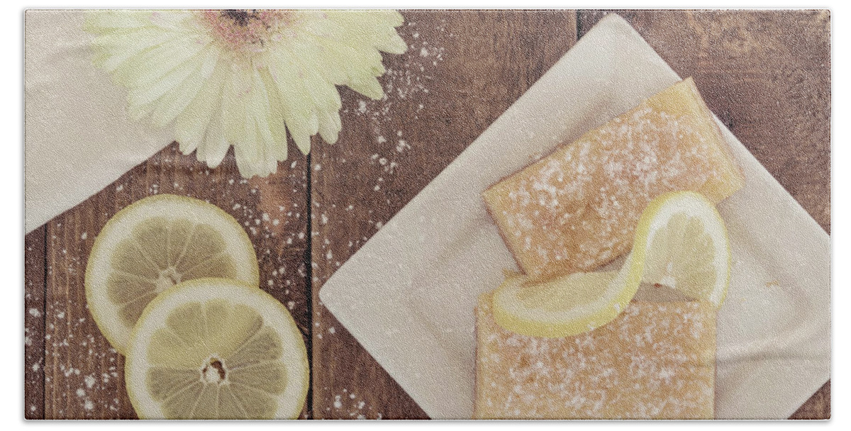 Lemon Beach Towel featuring the photograph Lemon Delight by Kim Hojnacki