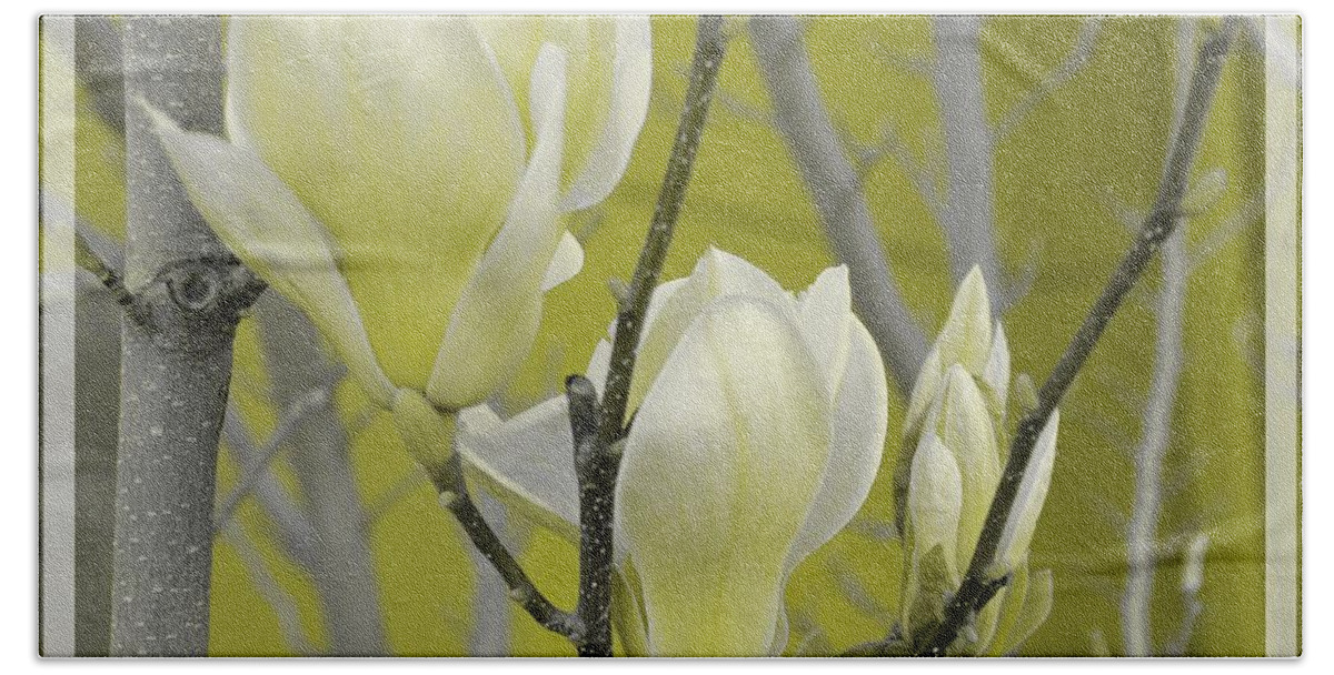 Flowers Beach Towel featuring the photograph Lemon Yellow by Athala Bruckner