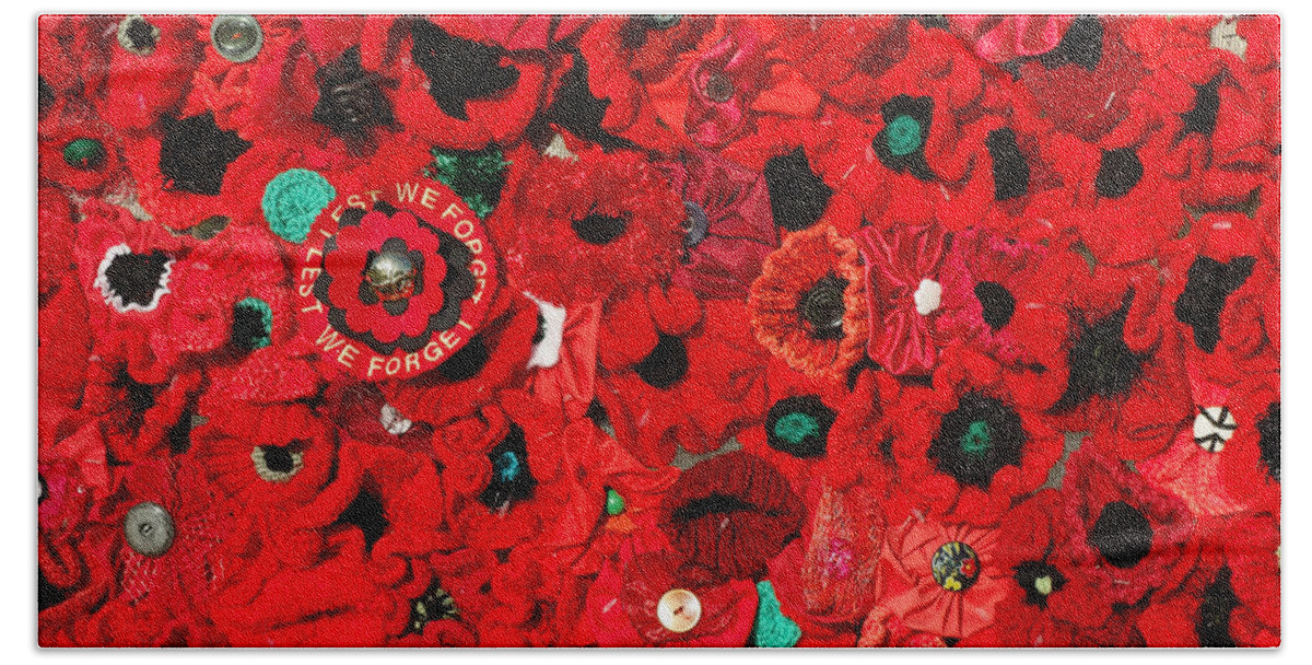 Lest We Forget Beach Towel featuring the photograph Lest We Forget by Wayne Sherriff