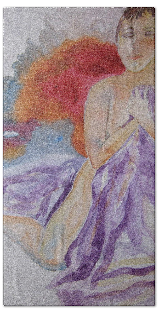 Nude Beach Towel featuring the painting Let It Burn by Beverley Harper Tinsley