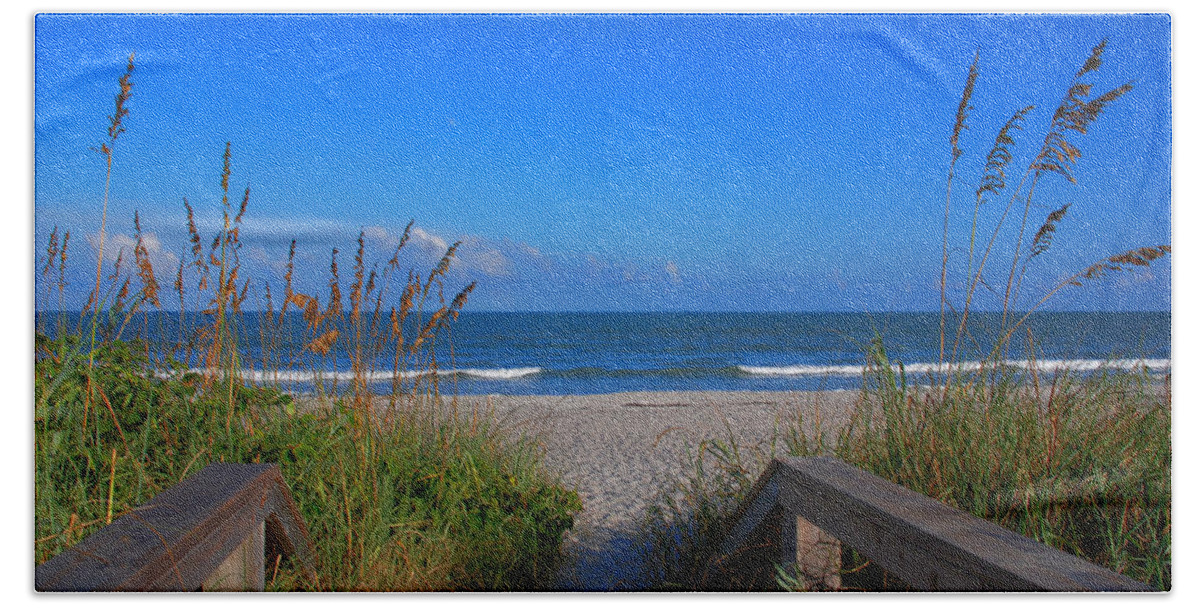 Cocoa Beach Beach Sheet featuring the photograph Lets go to the beach by Susanne Van Hulst