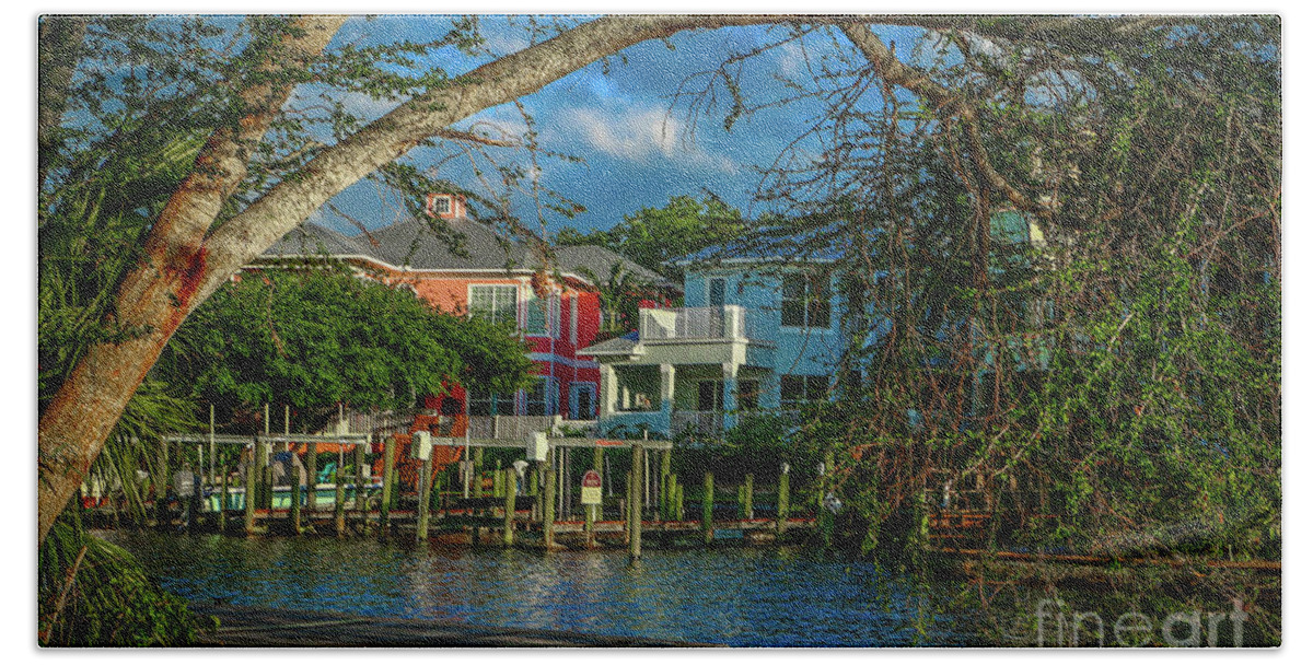 Home Beach Towel featuring the photograph Life on Frazier Creek by Tom Claud