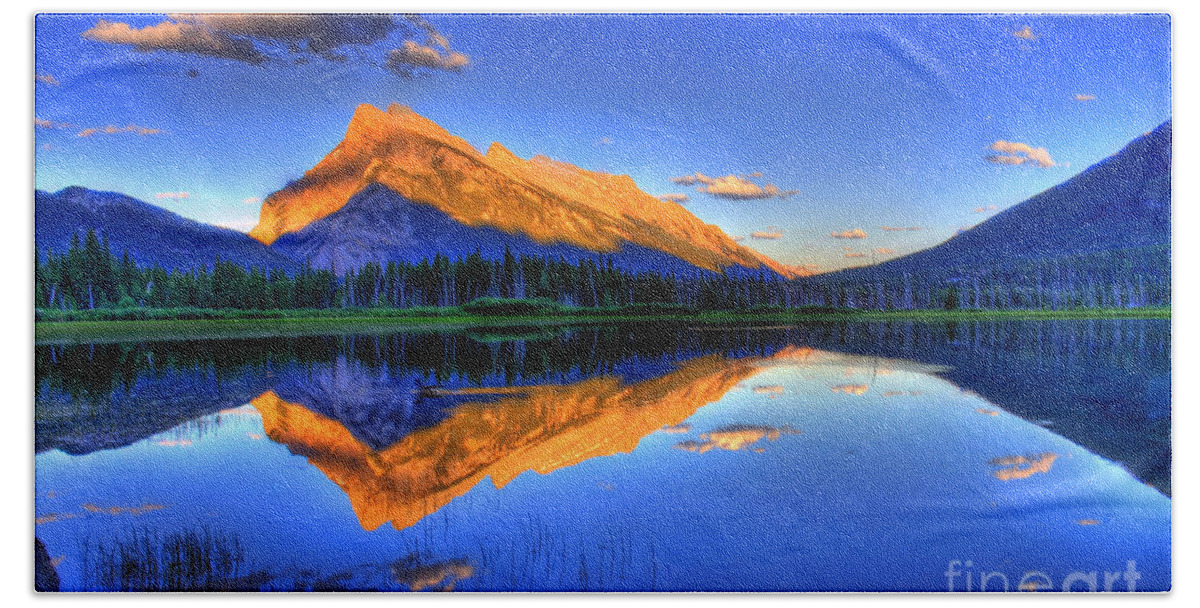 Mountain Beach Towel featuring the photograph Life's Reflections by Scott Mahon