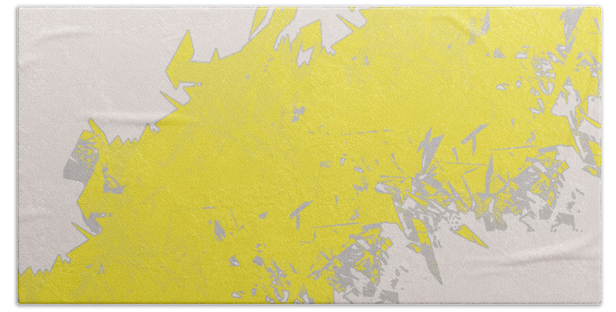 Yellow Beach Towel featuring the painting Lightening by Sonali Kukreja