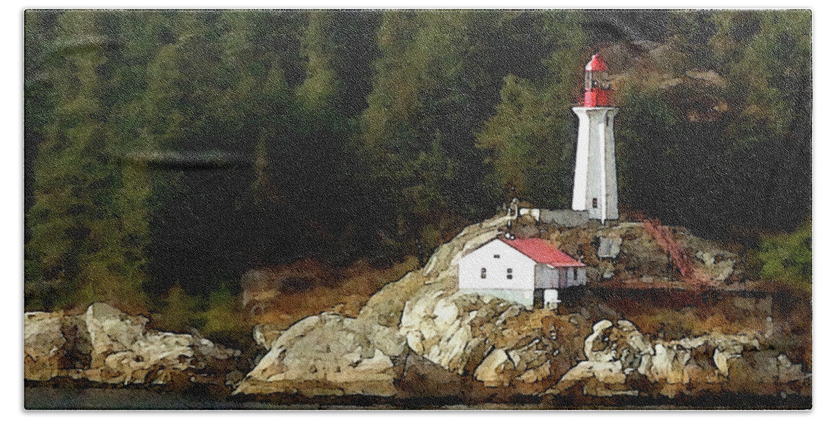 Lighthouse Beach Towel featuring the photograph Lighthouse Dream by Ted Keller