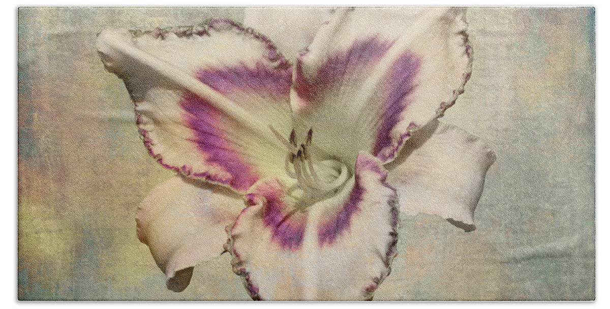 Lily For A Day Beach Towel featuring the photograph Lily for a Day by Angela Stanton