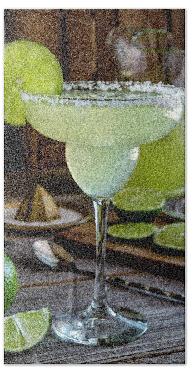 Hawthorne Strainer Beach Sheet featuring the photograph Lime Margaritas by Teri Virbickis