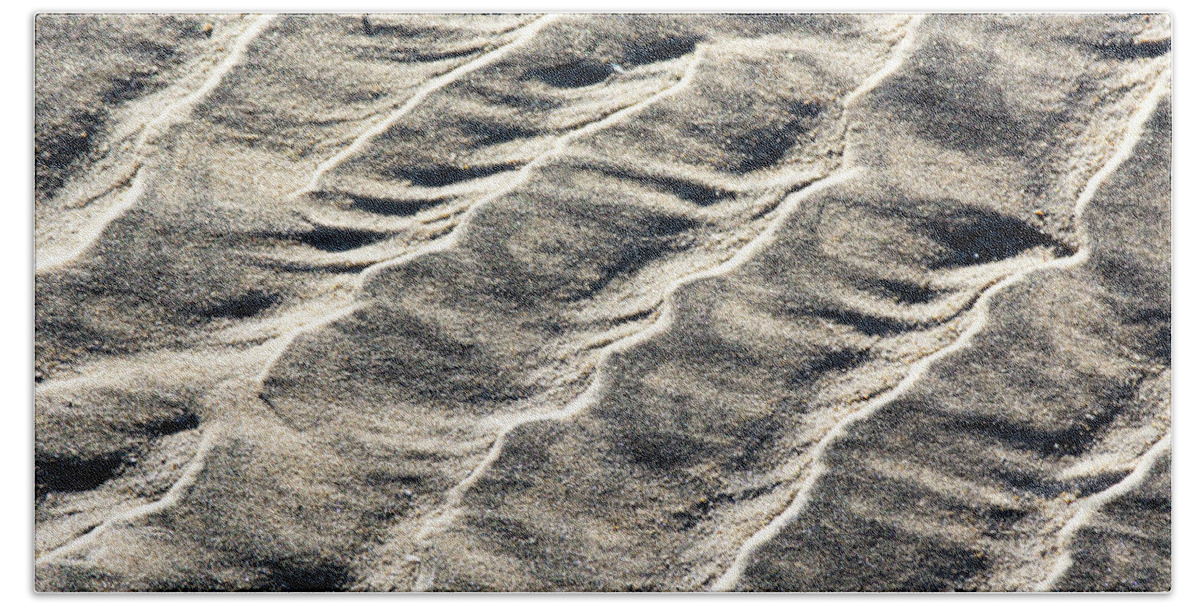 Beach Beach Towel featuring the photograph Lines on the Beach by David Shuler
