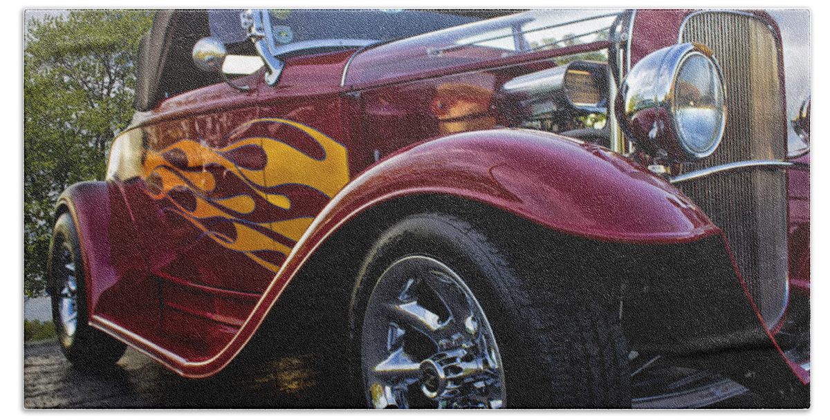 Dragster Beach Towel featuring the photograph Little Deuce Coupe by Skip Tribby