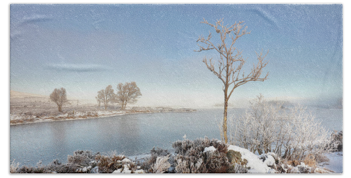 Glencoe Beach Sheet featuring the photograph Loch Ba Winter by Grant Glendinning